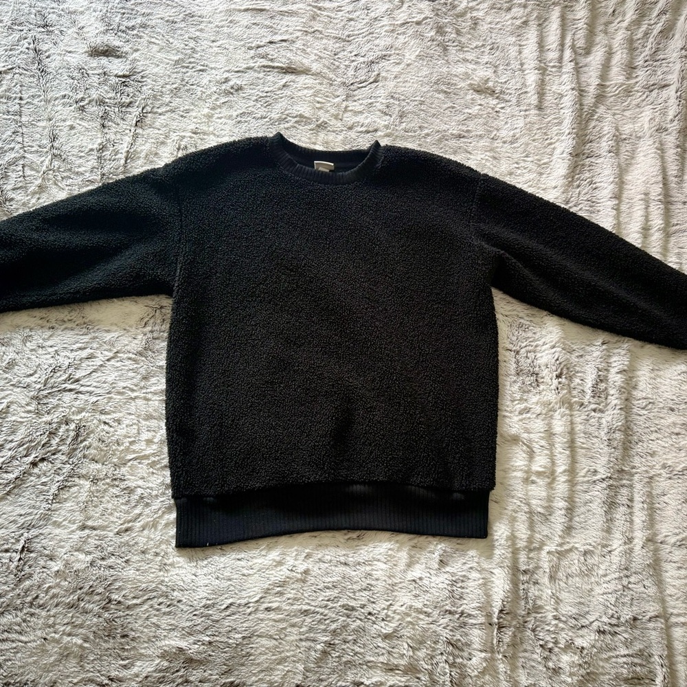 a new day Black Crewneck Sweater